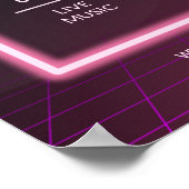 Muziekfeestuitnodiging, Feestavondflyer Poster (Hoek)