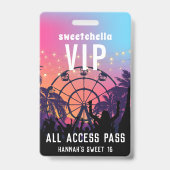 Muziekfestival | All Access Badge (Back)
