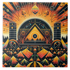 Muziekfestival Keramische Tegel Tegeltje