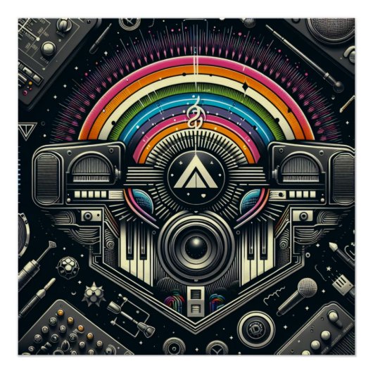 Muziekfestival Poster Perfect Poster (Voorkant)