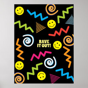 Muziekfestivals zijn inspiratieretro-stijl poster