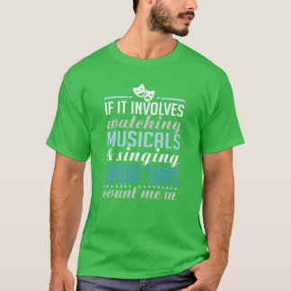 Muziekfilms kijken en Showunes-liedjes zingen jong T-shirt