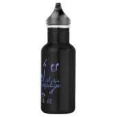 Muziekflet met schilderafdrukken waterfles (Rechts)