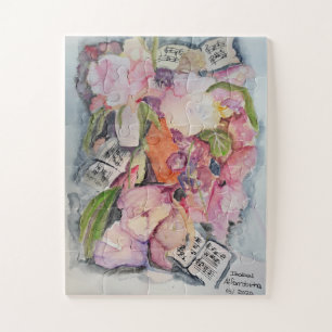 Muziekflorale Legpuzzel