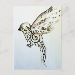Muziekflys Briefkaart