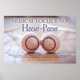 Muziekfocus - Inspirerend offertes over muziek Poster