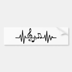 Muziekfrequentie Bumpersticker