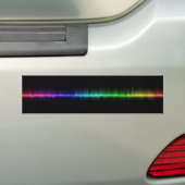 muziekgeluidsgolven wetenschapsvolume bumpersticker (Op auto)
