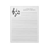 Muziekgenoot leraar notitieblok (Gedraaid)