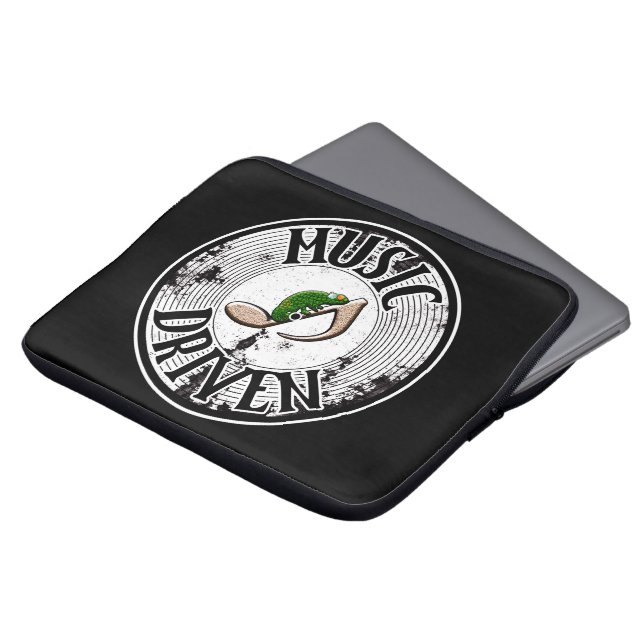 Muziekgestuurde Laptop Sleeve (Voorkant top)