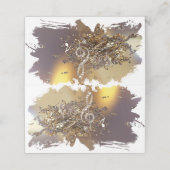 Muziekgetouwen en vallende noten (Buitenkant ongevouwen)