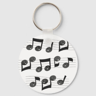 Muziekgezichten Sleutelhanger