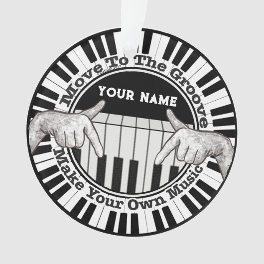 muziekgroef ornament (voorkant)