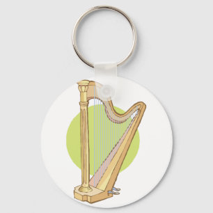muziekhars sleutelhanger
