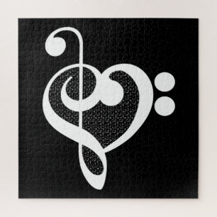 Muziekhart - Ik hou van muziek Legpuzzel