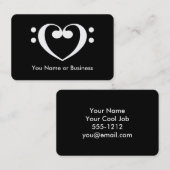 Muziekhart Visitekaartje (Voorkant / Achterkant)