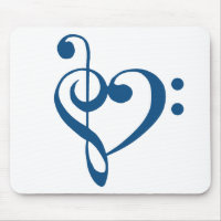 Muziekhartslag - Clef Heart - Klassiek Blauw