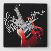 Muziekhits van vandaag vierkante klok (Voorkant)