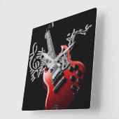 Muziekhits van vandaag vierkante klok (Hoek)