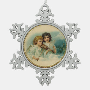 MUZIEKHOEK TIN SNEEUWVLOK ORNAMENT