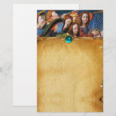 MUZIEKHOEK VAN DE CORONATIE VAN HET VIRGIN BRIEFPAPIER (Voorkant / Achterkant)