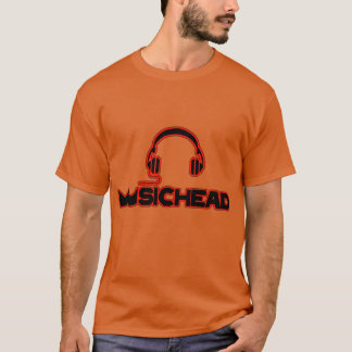 Muziekhoofd retro t-shirt