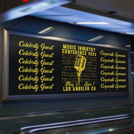  muziekindustrieconferentie spandoek
