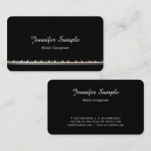 Muziekinstructeur componist visitekaartje (Voorkant / Achterkant)