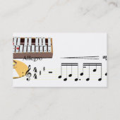Muziekinstrument accessoires visitekaartje (Achterkant)