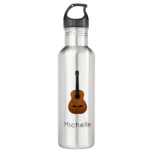 Muziekinstrument Akoestisch gitaar Gepersonaliseer Waterfles