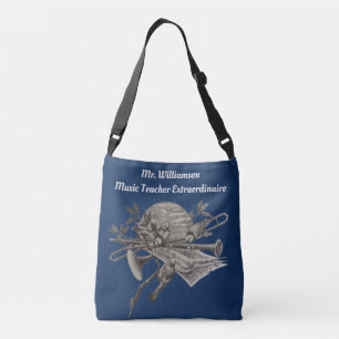 Muziekinstrument Band Muziek Leraar Waardering Crossbody Tas
