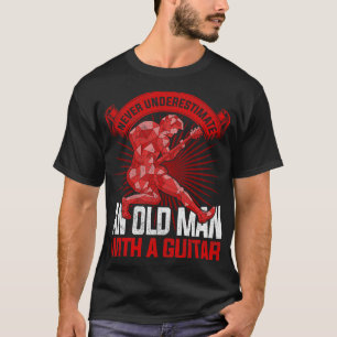 Muziekinstrument Gepensioneerde gitarist Muzieklie T-shirt