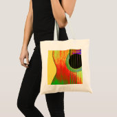 Muziekinstrument Gitaar Muzikant Kleurrijk Tote Bag (Voorkant (product))
