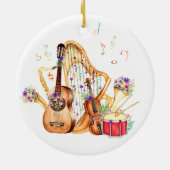 Muziekinstrument Kerstornament Keramisch Ornament (Achterkant)