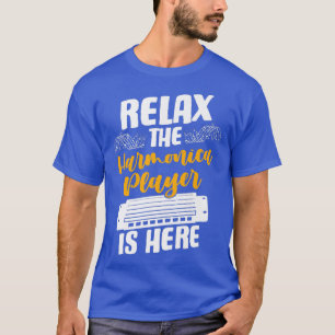 Muziekinstrument Mouth Organ Harmonica Player is H T-shirt