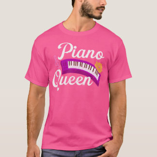 Muziekinstrument Pianist Meisjes Vrouwen Muzikant T-shirt