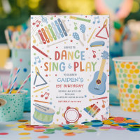 Muziekinstrument Sing Dance Play Verjaardagsfeest