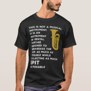 Muziekinstrument Tuba Marching Band Player T-shirt