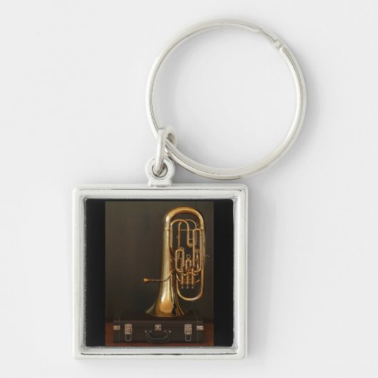 Muziekinstrument voor eufonium met notatie sleutelhanger (Voorkant)