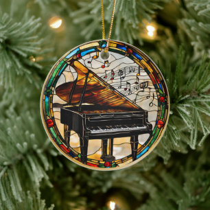 Muziekinstrument voor piano keramisch ornament