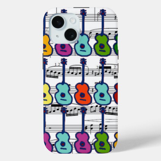 Muziekinstrumenten en noten Case-Mate iPhone case (Achterkant)
