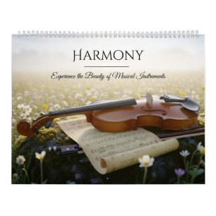Muziekinstrumenten Kalender – Elegante Foto