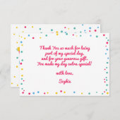 Muziekinstrumenten kinderen verjaardag bedankt (Voorkant / Achterkant)