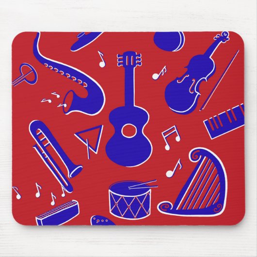 Muziekinstrumenten Muismat (Voorkant)