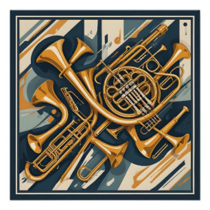 Muziekinstrumenten Perfect Poster