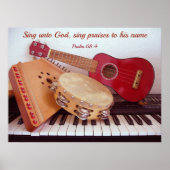 Muziekinstrumenten Poster (Voorkant)