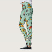 Muziekinstrumenten,  schetspatroon. leggings (Links)