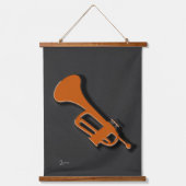 Muziekinstrumenten, set drie hangend wandkleed (Voorkant)