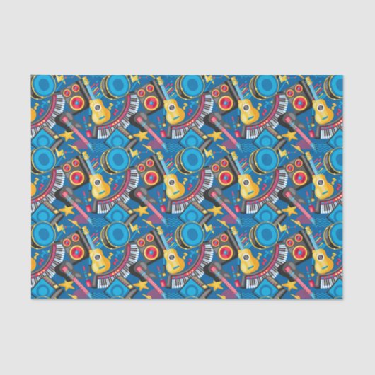 Muziekinstrumenten Tissuepapier (Voorkant)