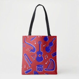 Muziekinstrumenten Tote Bag